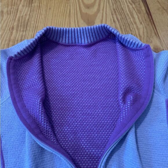 Lululemon Reversible Double-Knit Zip-Up Sweater Faint Lavender Women’s SIZE 4 - Picture 11 of 14